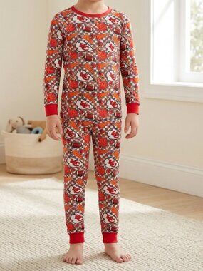 Game Day Football Bamboo Pajamas 5T | Cozy Kids Two Piece Set